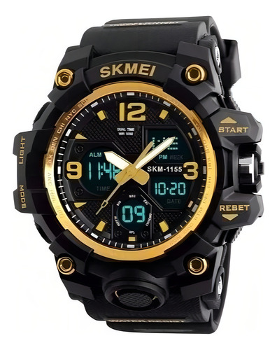 Relógio Masculino Esportivo Skmei 1155b Dourado