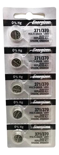 Pilha Bateria Relógio 370/371 Sr920sw Energizer 5un