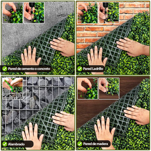 Imagen 5 de 6 de 50 Malla Treboles Valla Cerca Pasto Planta Enredadera Hojas