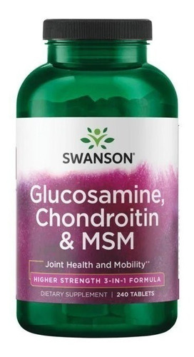 Swanson | Glucosamine Chondroitin & Msm I 240 Comprimidos 