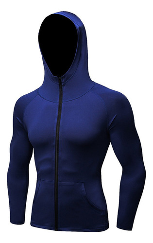 Hombre Athletic Sudadera Con Capucha De Manga Larga Slim Fit