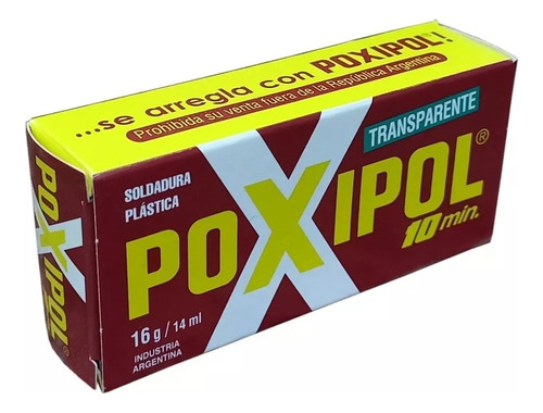 Poxipol Transparente 10mtos. X 1.085kg /700ml+ Pincel Envios