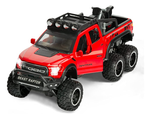 Camión De Juguete Modelo Pickup F-150 De Sasbsc, Escala 1:24