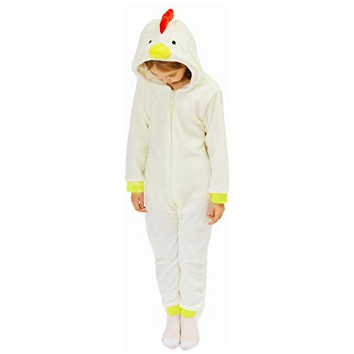 Niños Snug Fit Franel Pollo Costume Animal Onesie Pija...