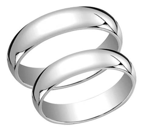 Imagen 3 de 3 de Aros Boda Anillos Matrimonio Plata Con Oro Garantizados