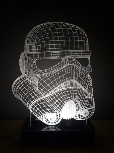 Abajur Luminária Star Wars  Darth Vader Yoda + Brinde 