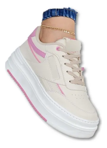 Tenis doble piso para mujer hot sale