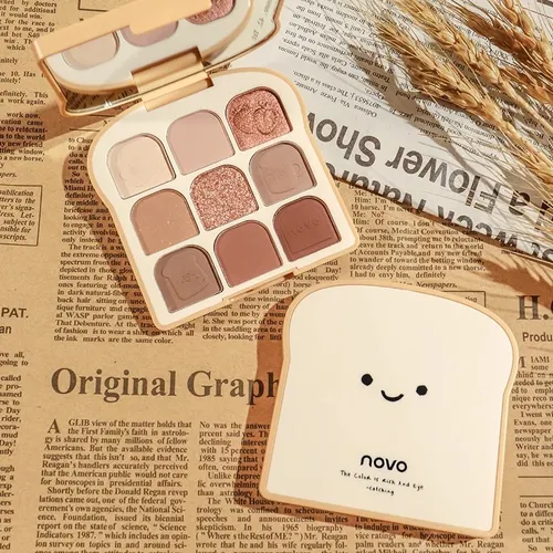 Tierna Paleta De Sombra Tostada Con 9 Colores Douyin Coreano Pan