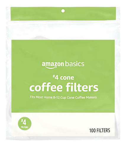 Filtros De Café Con Forma De Cono Número 4 De Amazon Basics