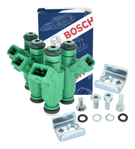 Jogo Bico Injetor Bosch Vw Gol 1.6 1.8 2.0 Mi G2 1996 À 1999