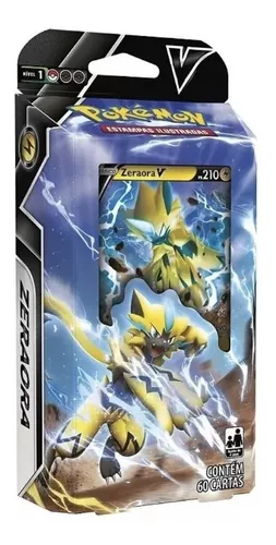 Cartas Pokémon Batalha V Zeraora 60 Cartas 