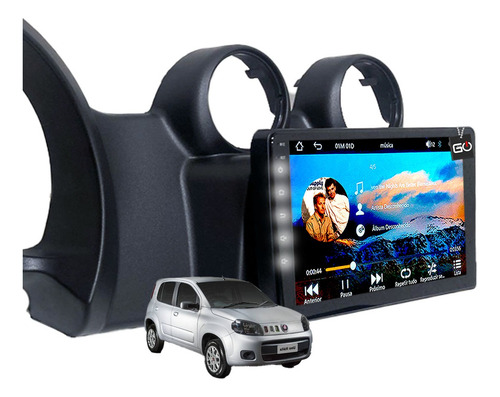 Multimidia Mp5 Uno Way Espelha Carplay Tela 9pol Kit Pronto