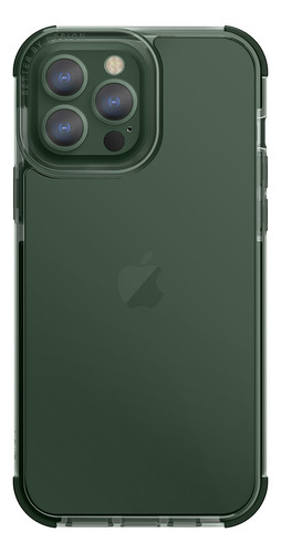 Carcasa Antigolpe Para iPhone 13 Pro - Marca Uniq - Modelo Combat - Transparente / Verde