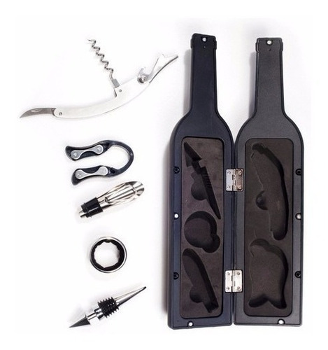 Set/kit Sacacorcho Vino Licor Whisky Botella 5 Piezas