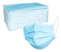 Comprar Cubrebocas Azul Tricapa Termosellado Plisado 250 Piezas