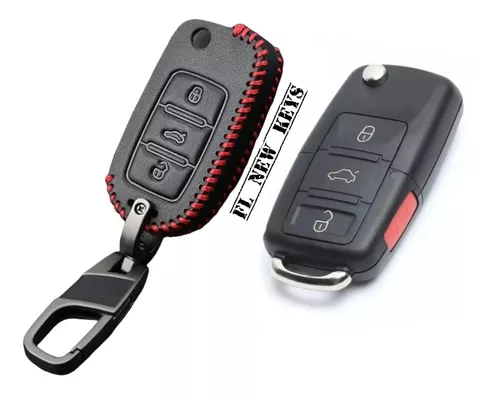 ontto Funda de protección completa para llave VW, funda para llave de  control remoto inteligente, compatible con soporte de llave Volkswagen,  color