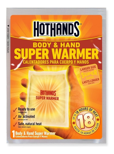 Hothands Body Warmers Calentadores De Cuerpo Hasta 18 Horas