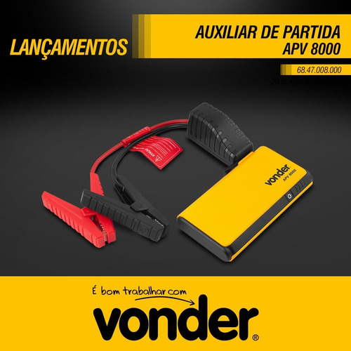 Imagem 3 de 10 de Carregador Usb Auxiliar De Partida Veicular 12v Apv13000mah