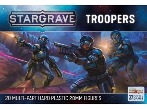 Caixa 20 Miniaturas Stargrave Troopers 28mm Northstar