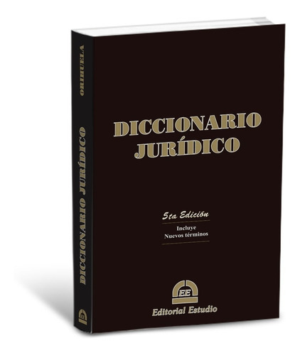 Diccionario Jurídico - Editorial Estudio: N/a, De Andrea Orihuela. Serie N/a, Vol. No Aplica. Editorial Estudio, Tapa Blanda, Edición Última Edición En Español, 2022