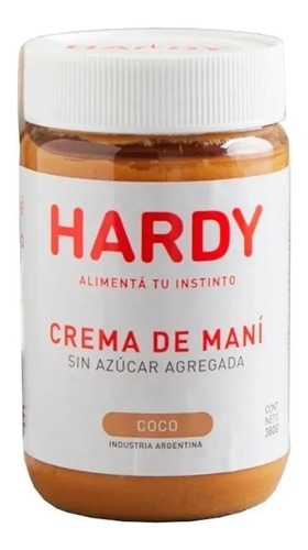 Pasta De Maní Hardy 100% Natural Vegana - Sabores A Elección