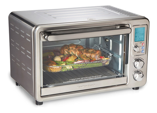 Horno De Mesa Eléctrico Hamilton Beach  Plateado 120v