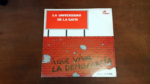 Disco Lp Universidad De La Gaita - La Democracia (1980) R20