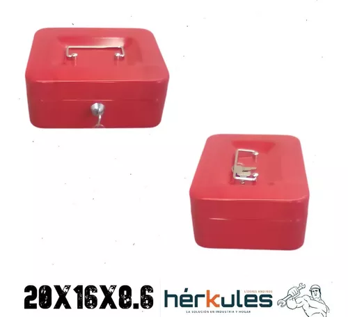 Caja para Dinero con Llave 20x16x9 Metálica CHINA