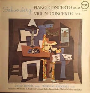 Schoenberg Conciertos - Brendel - Marschner - Gielen Vinilo
