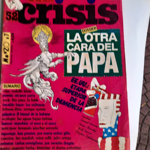 Revista Crisis N°52  Marzo 1987 / Muy Buen Estado  