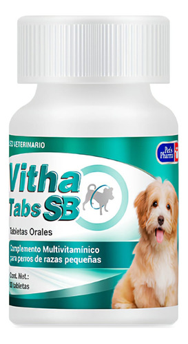 Pets Pharma Vitha Tabs Multivitamínico Perros Pequeños 30tab
