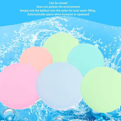 15 Globos De Agua Reutilizables De Silicona De Llenado Rápid