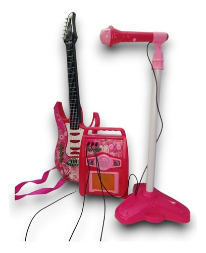 Guitarra Electrica Para Niños Con Microfono Y Amplificador
