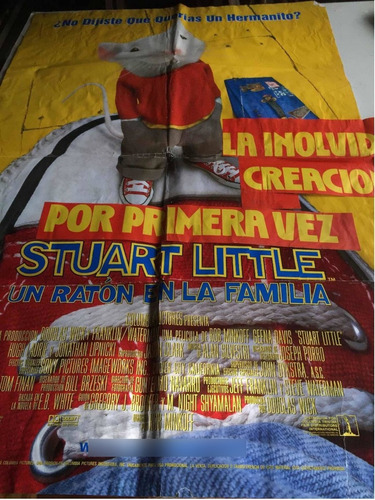 Poster Stuart Little Un Raton En La Familia (restaurado)