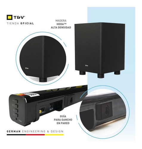 Imagen 5 de 6 de Home Theater Thonet & Vander Dunn black 110V/220V