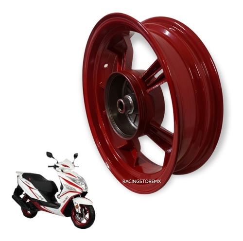 Rin Trasero Italika Trn150 Gs150 Gts175 Trn175 Ds150 Rojo 