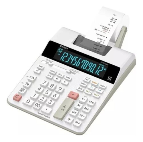 Calculadora De Impressão Casio Fr-2650rc Branca Bivolt