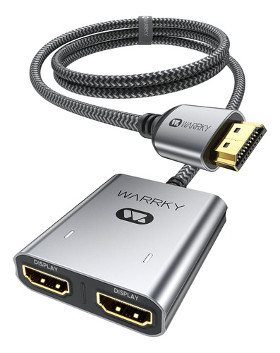 Warrky Divisor Hdmi, Duplicado/espejo, Divisor Hdmi 4k 1 En