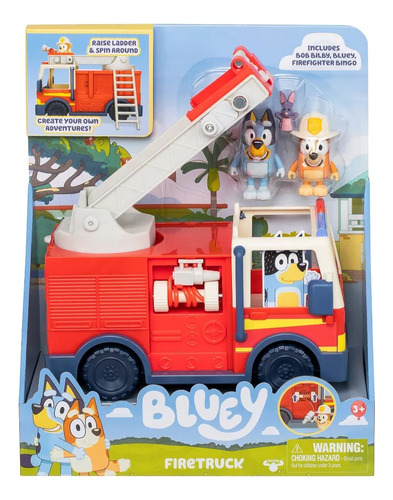 Bluey Carrito Bombero Figuras Y Accesorios *envio Gratis*