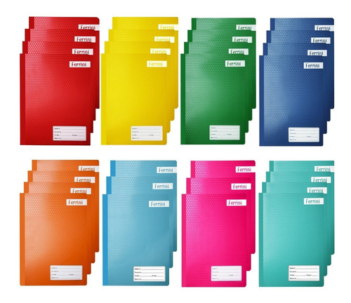 Cuadernos Profesionales Cosidos Doble Raya 100h Caja 30pz Color Multicolor