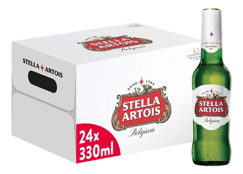 Cerveja Stella Artois Long Neck 330ml (24 Garrafas) Kit