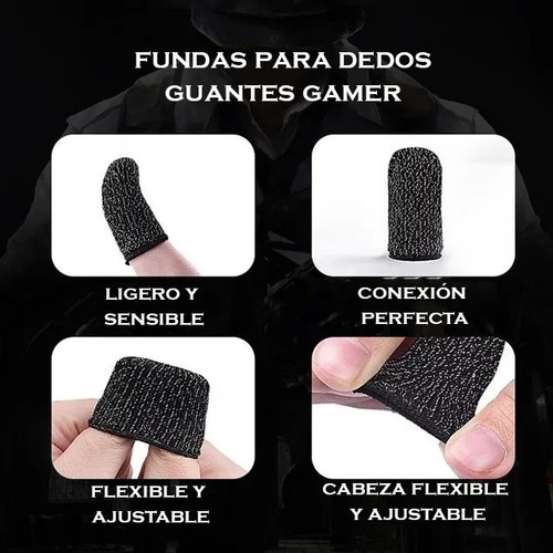Guantes Para Dedos, Fundas Gamer Antisudor Pubg, Free Fire