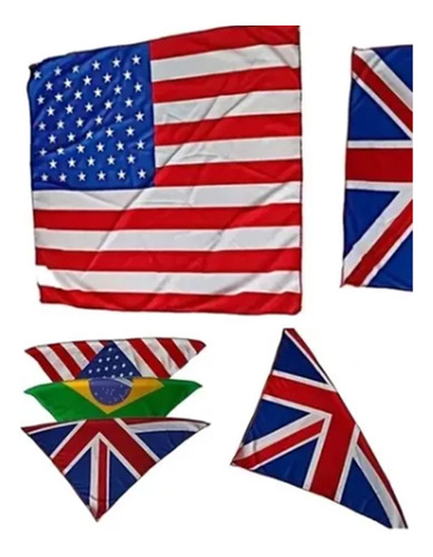 Pañoletas Bandanas Países Estados Unidos Brasil Inglaterra