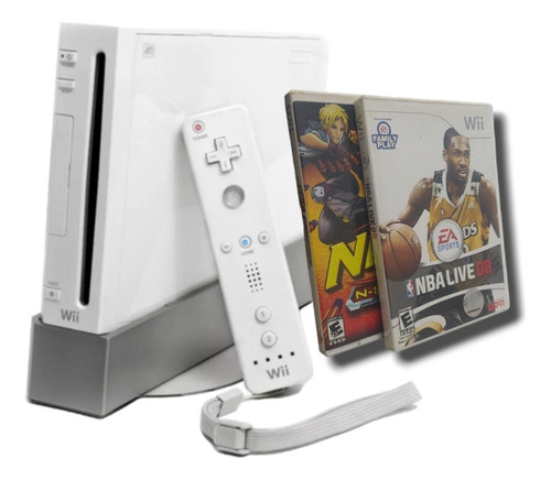 Consola Wii Blanco O Negro + 2 Juegos + Control