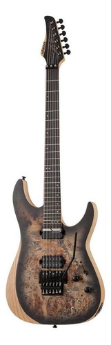 Guitarra eléctrica para zurdo Schecter Reaper-6 FR S de fresno 2019 satin charcoal burst satin con diapasón de ébano