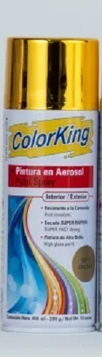 Spray Pintura Esmalte Color King 400ml Dorado Oro