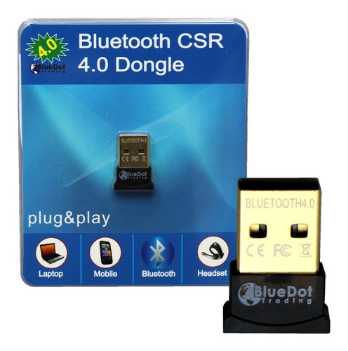 Adaptador Emisor Receptor Bluetooth 4.0 Usb Dongle Csr