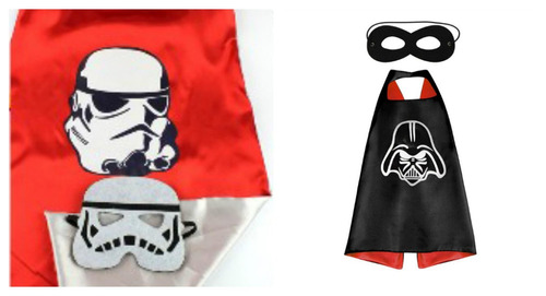 Máscara Con Capa Logo Set De 2 Star Wars Stormtrooper Y