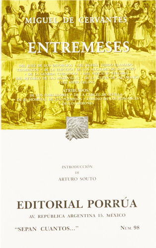 Libro Entremeses