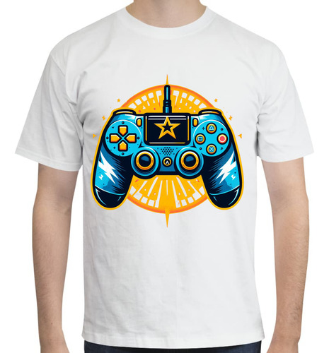 Playera Manga Corta Diseño Mando Gamer Pro - Videojuegos